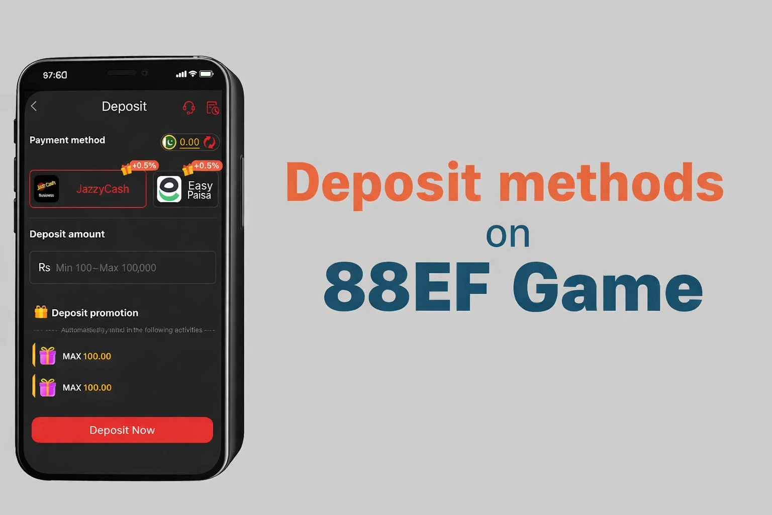 deposit-methods-on-88EF-game