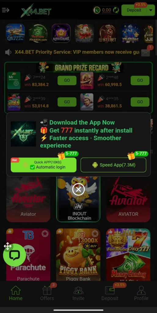 x44 bet game download app